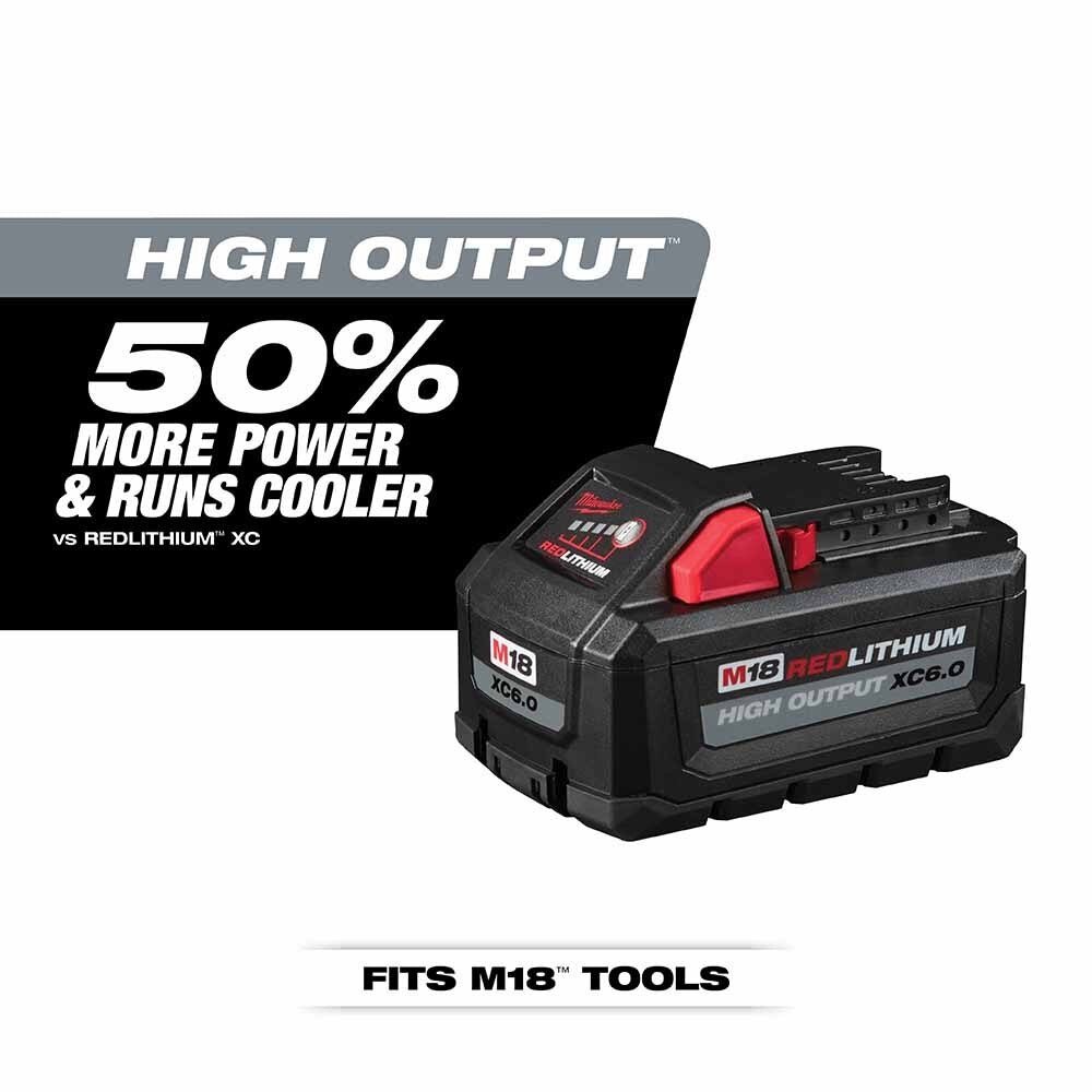 Milwaukee 48-11-1862 M18 REDLITHIUM High Output XC6.0 Battery 2-Pack - Image 4