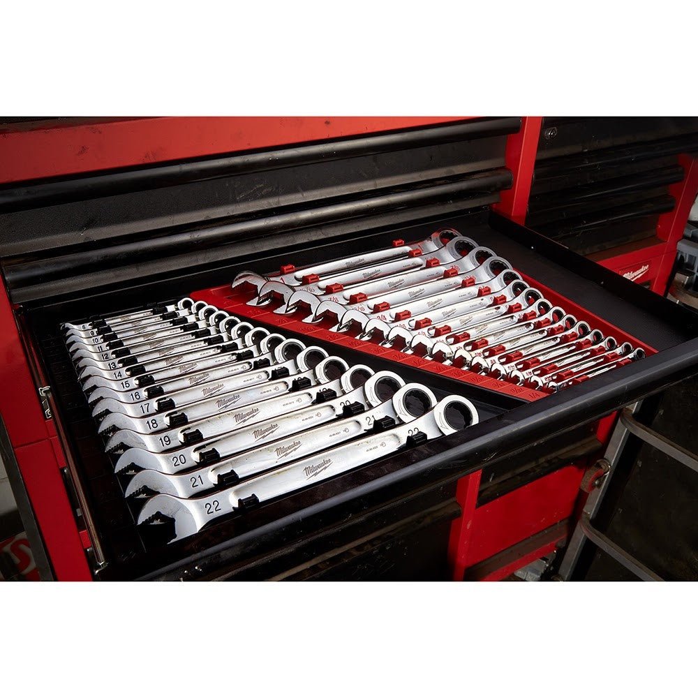Milwaukee 48-22-9516 15 Piece Ratcheting Combination Wrench Set - Metric - Image 9