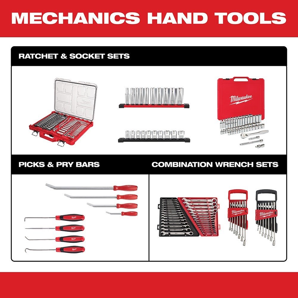 Milwaukee 48-22-9516 15 Piece Ratcheting Combination Wrench Set - Metric - Image 10