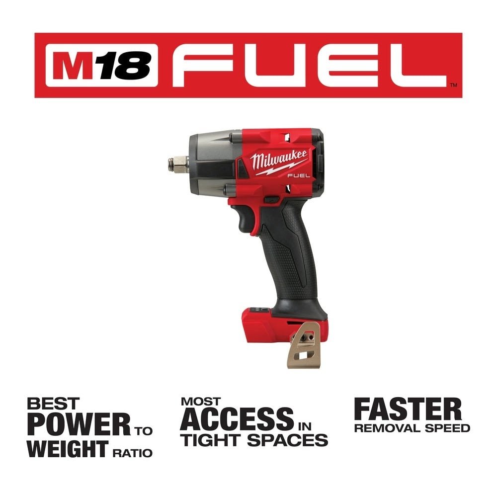 Milwaukee 2962-20 M18 FUEL™ 1/2" Mid-Torque Impact Wrench w/ Friction Ring, Bare Tool - Image 3