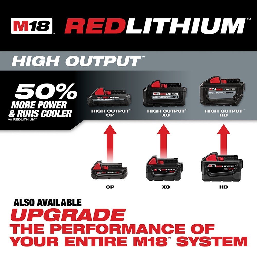 Milwaukee 48-11-1852 M18 REDLITHIUM XC 5.0 Extended Capacity Battery 2 Pack - Image 5