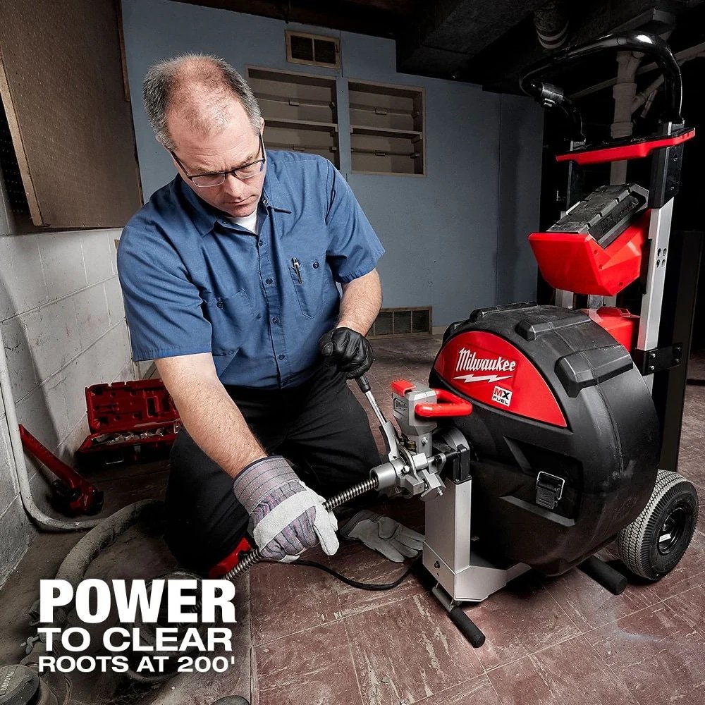 Milwaukee MXF500-1CP MX FUEL Sewer Drum Machine Drain Cleaner Kit w/ Battery - Image 13