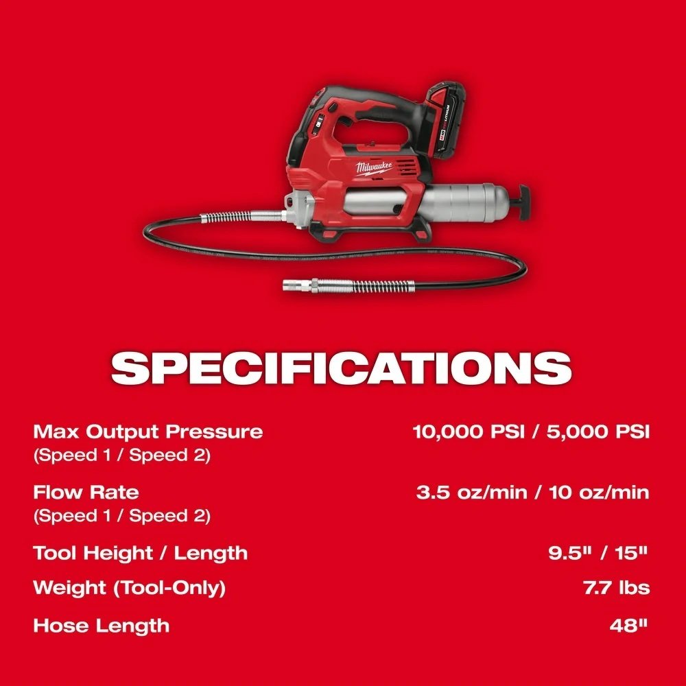 Milwaukee 2967-22GG M18 FUEL 1/2" HTIW w/ Friction Ring & Grease Gun Combo Kit - Image 10