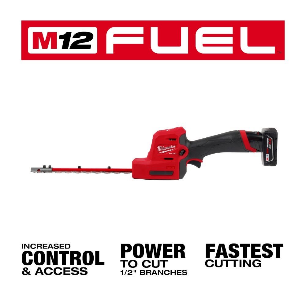 Milwaukee 2533-21 M12 FUEL 8-in Hedge Trimmer 4.0 Ah Kit - Image 2