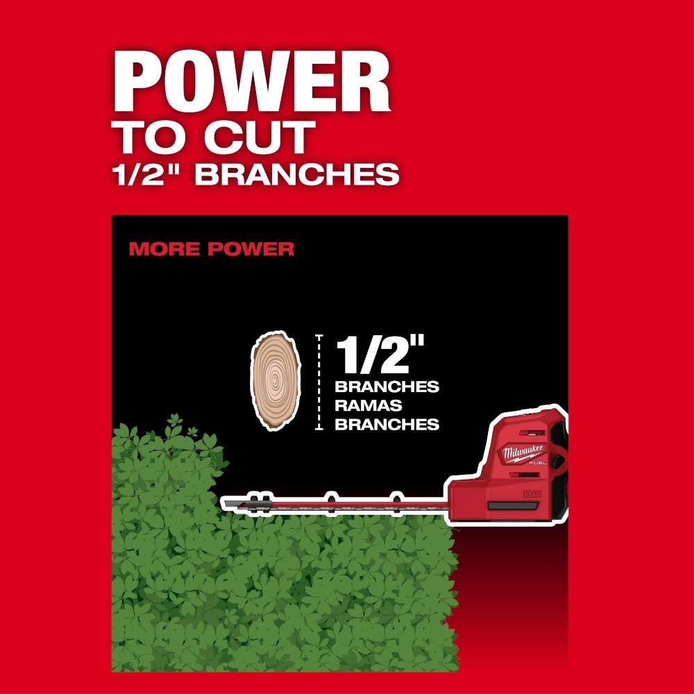 Milwaukee 2533-21 M12 FUEL 8-in Hedge Trimmer 4.0 Ah Kit - Image 6