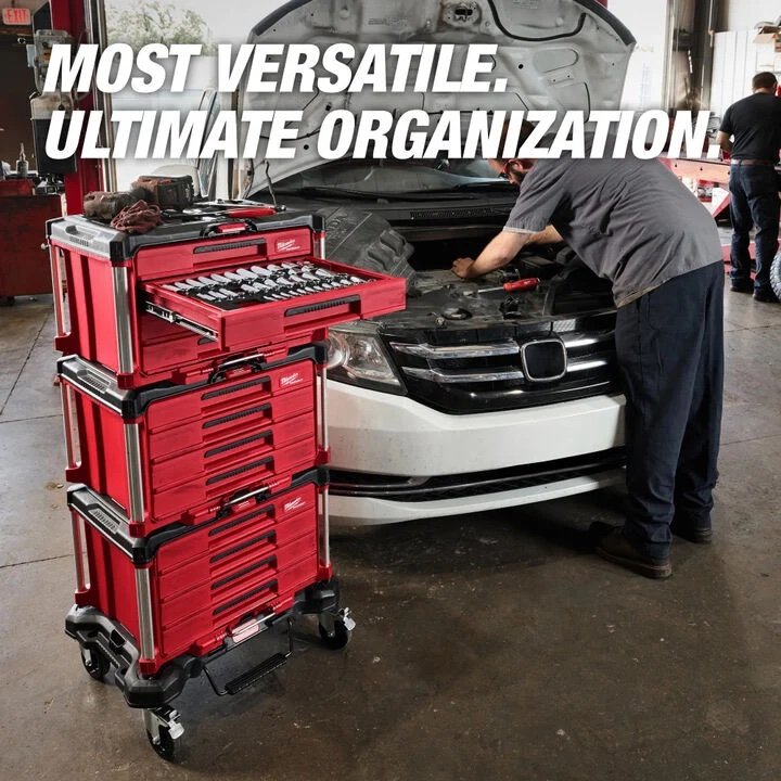 Milwaukee Master Mechanics Hand Tool Set with PACKOUT Drawers and Dolly, 366 Pieces - Image 3